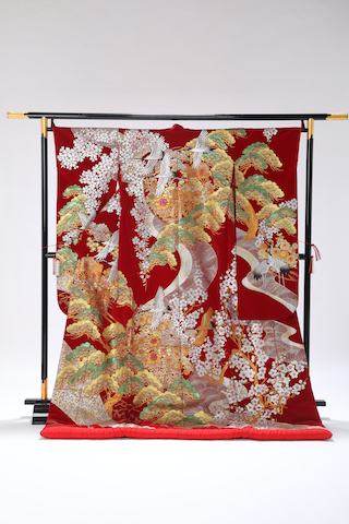 No. 392_ 赤地ベルベットイメージ写真