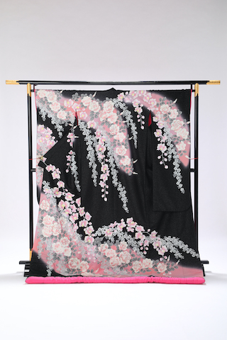 No. 915_ 黒地ピンクぼかしイメージ写真